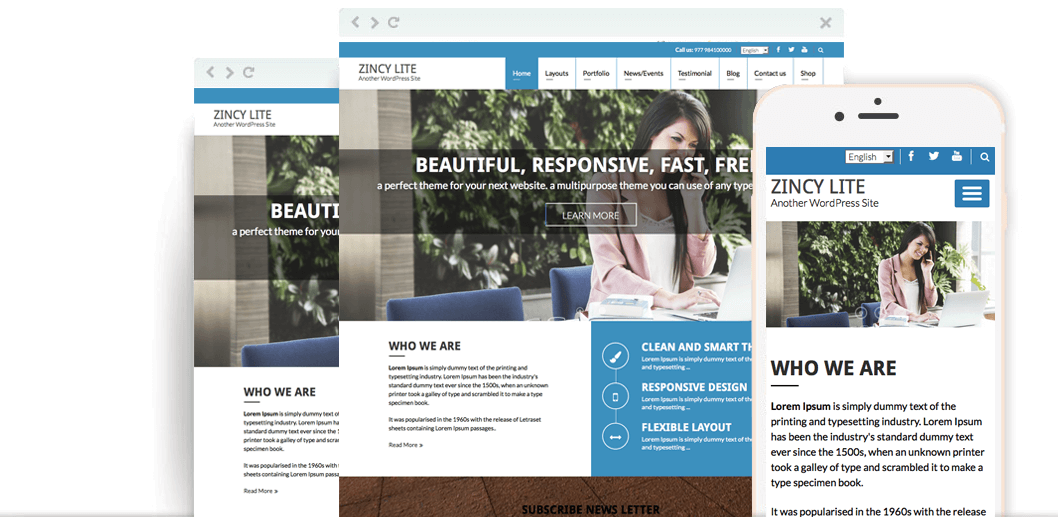 Zincy Lite – Free Multipurpose WordPress Theme