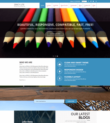 Zincy Lite - Free Multipurpose WordPress Theme