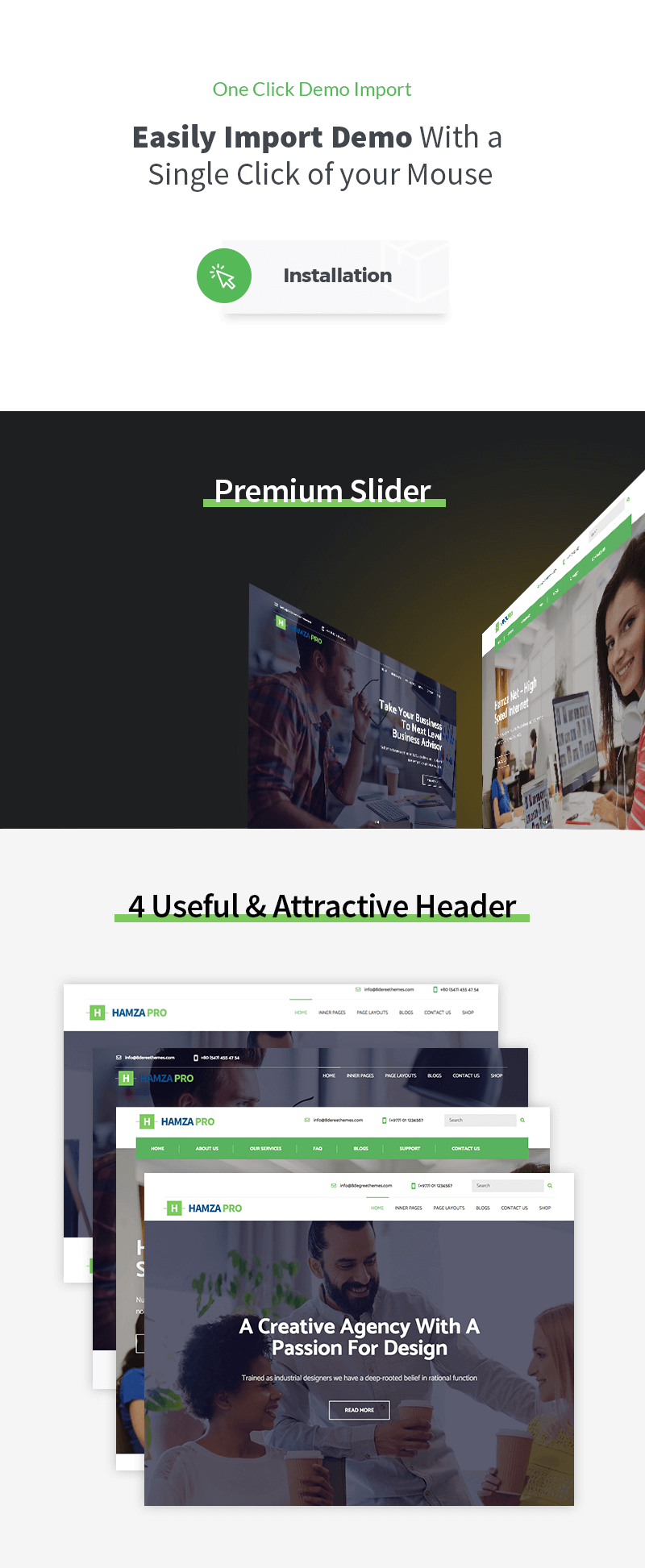 Hamza Pro – Premium Business WordPress Theme
