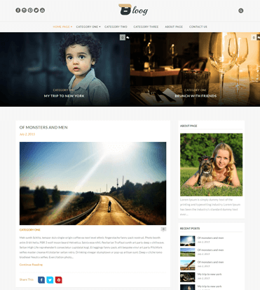 Bloog Lite - Free WordPress Blog Journal Theme