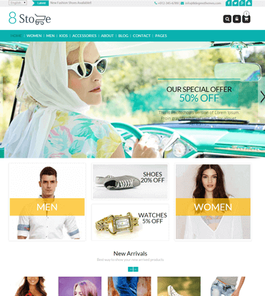 EightStore Lite - Best Free WooCommerce, eCommerce and Store WordPress Theme