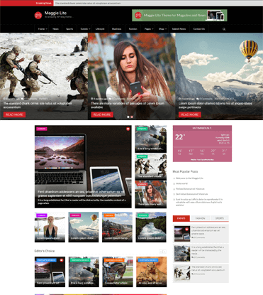 Maggie Lite - Free WordPress Magazine & Newspaper Theme