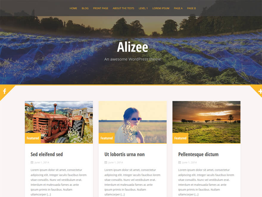 Alizee - Free WordPress Blog Themes