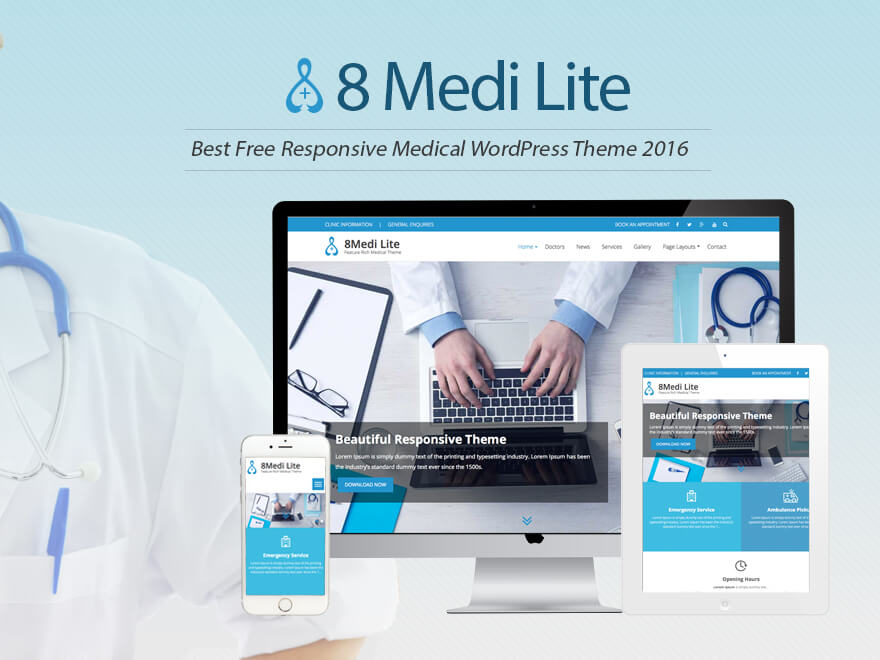 top medical wordpress theme 2017