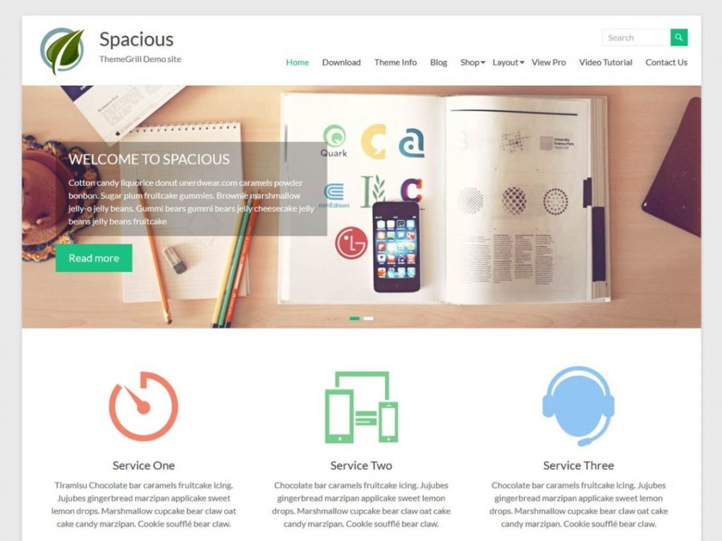 spacious free business wordpress theme - wordpress themes free business