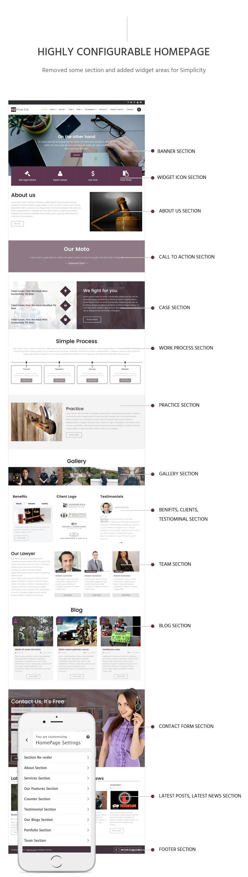 EightLaw Lite – Free Lawyer WordPress Theme For Law Firm