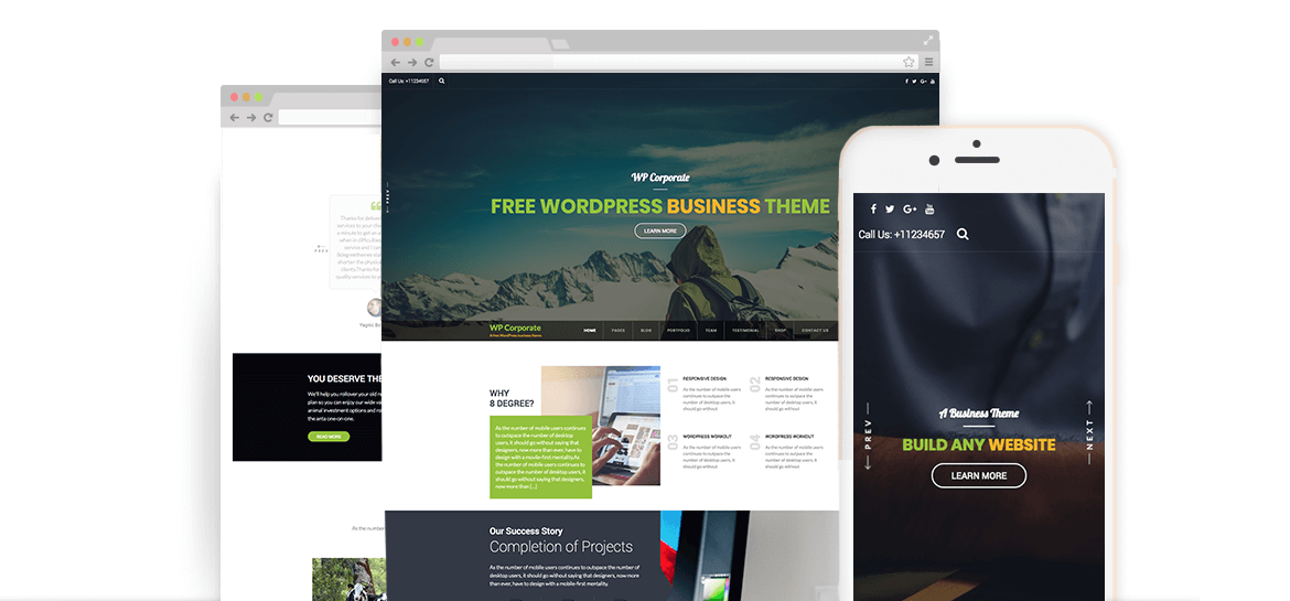 WP Corporate – Best Free WordPress Business Theme