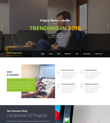 WP Corporate - Best Free WordPress Business Theme