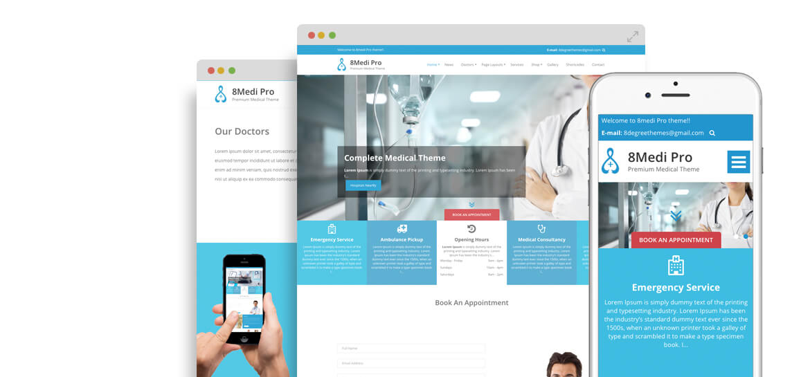 EightMedi Pro – Best Premium Medical & Healthcare WordPress Theme