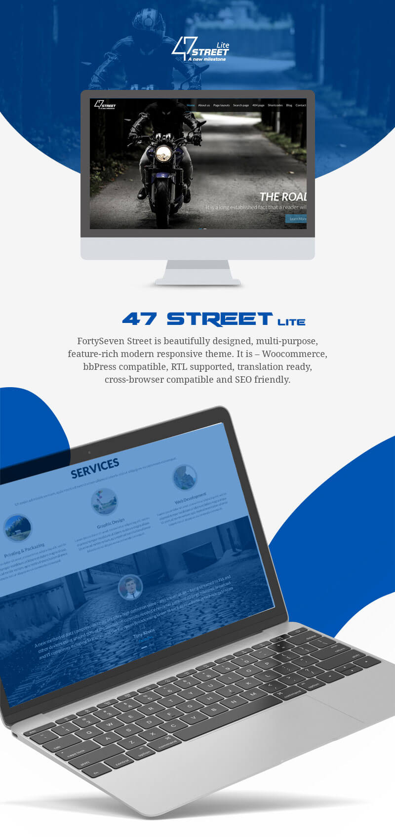 FortySeven Street – Free Multipurpose Responsive WordPress Theme