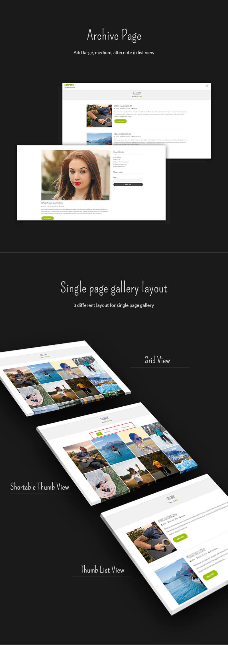 EightPhoto – Best Free WordPress Photography Theme