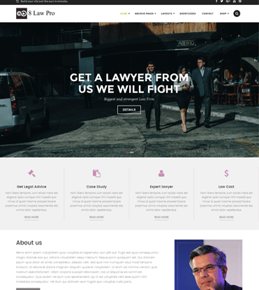 EightLaw Pro - Premium Lawyer WordPress Theme For Law Firm