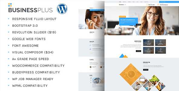 Business Plus Corporate Business WP Theme