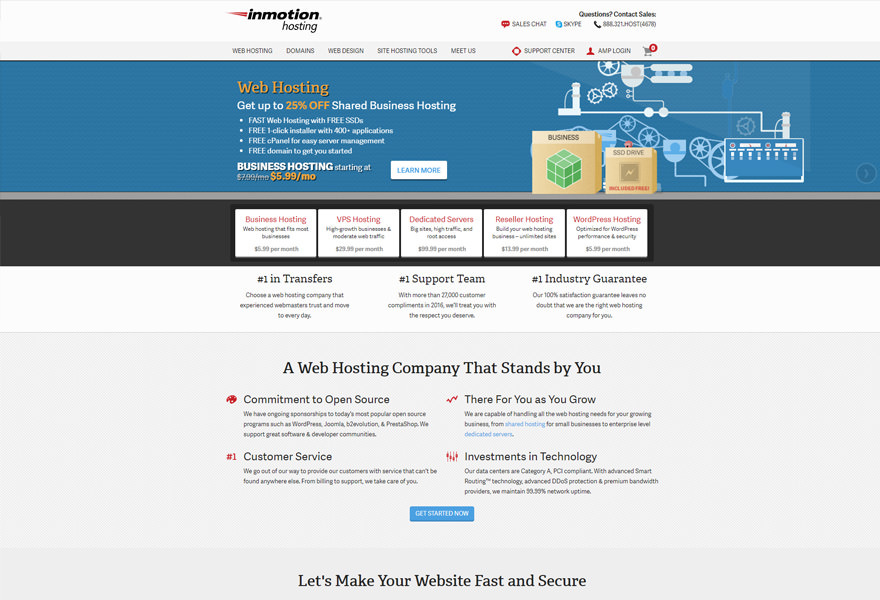 InMotion - Top WordPress Hosting Solutions Comparison