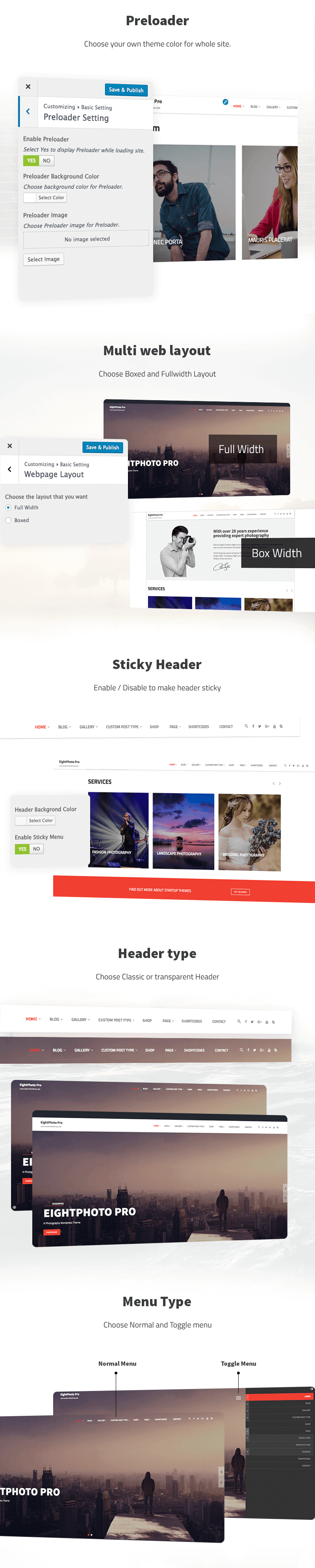 EightPhoto Pro – Best Premium WordPress Photography Theme