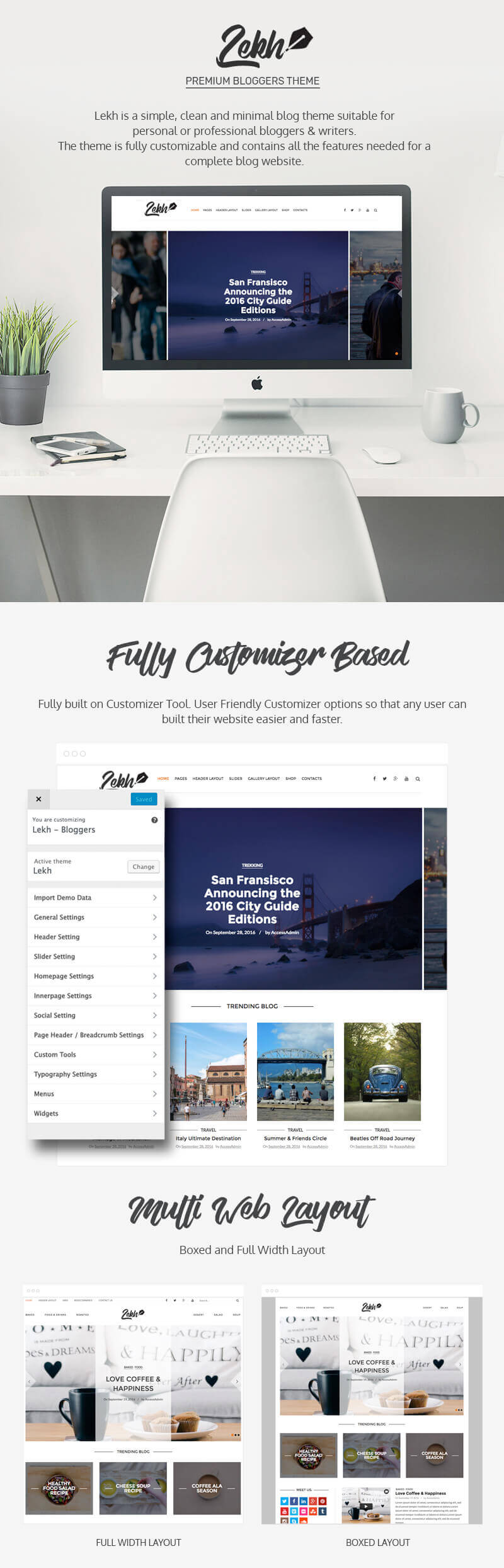 Lekh – Best WordPress Premium Blog Theme