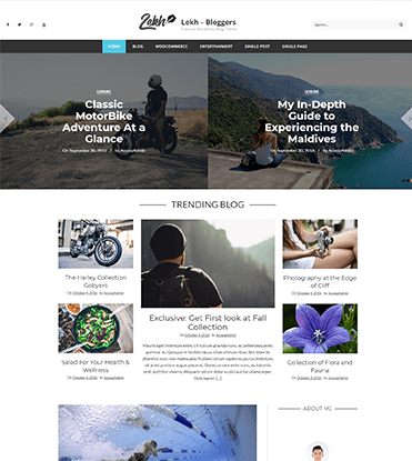 Lekh - Best WordPress Premium Blog Theme