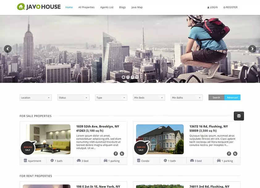 Javo House - Best Real Estate WordPress Theme