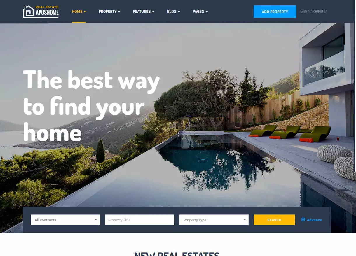 ApusHome - Best Premium Real Estate WordPress Themes