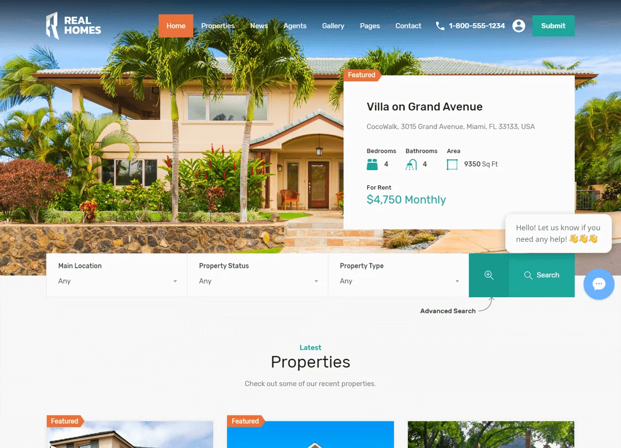Real Homes-Best Premium Real Estate WordPress Themes