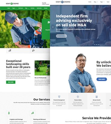 Eight Degree Pro - WordPress Corporate Business Premium Theme