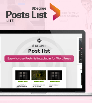 Eight Degree Posts List Lite - Blog Post Designer free WordPress Plugin