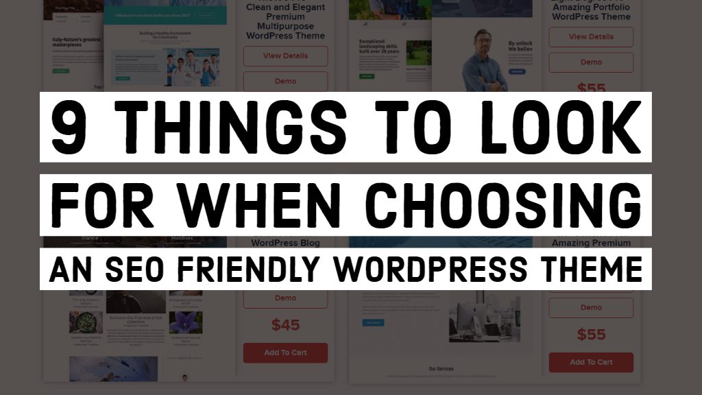 9 things to look for when choosing an SEO friendly wordpress theme