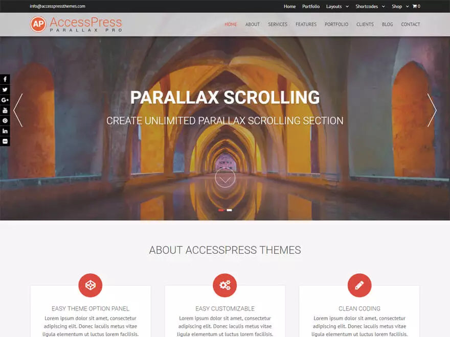 AccessPress Parallax Pro - Premium One Page WordPress Themes and Templates