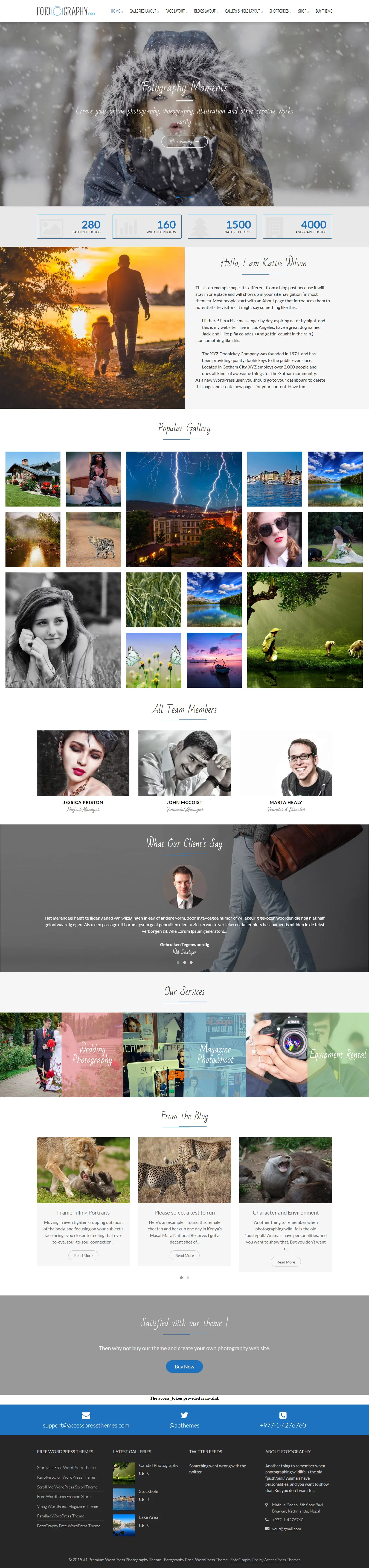 Fotography Pro - Best Premium Responsive WordPress Themes