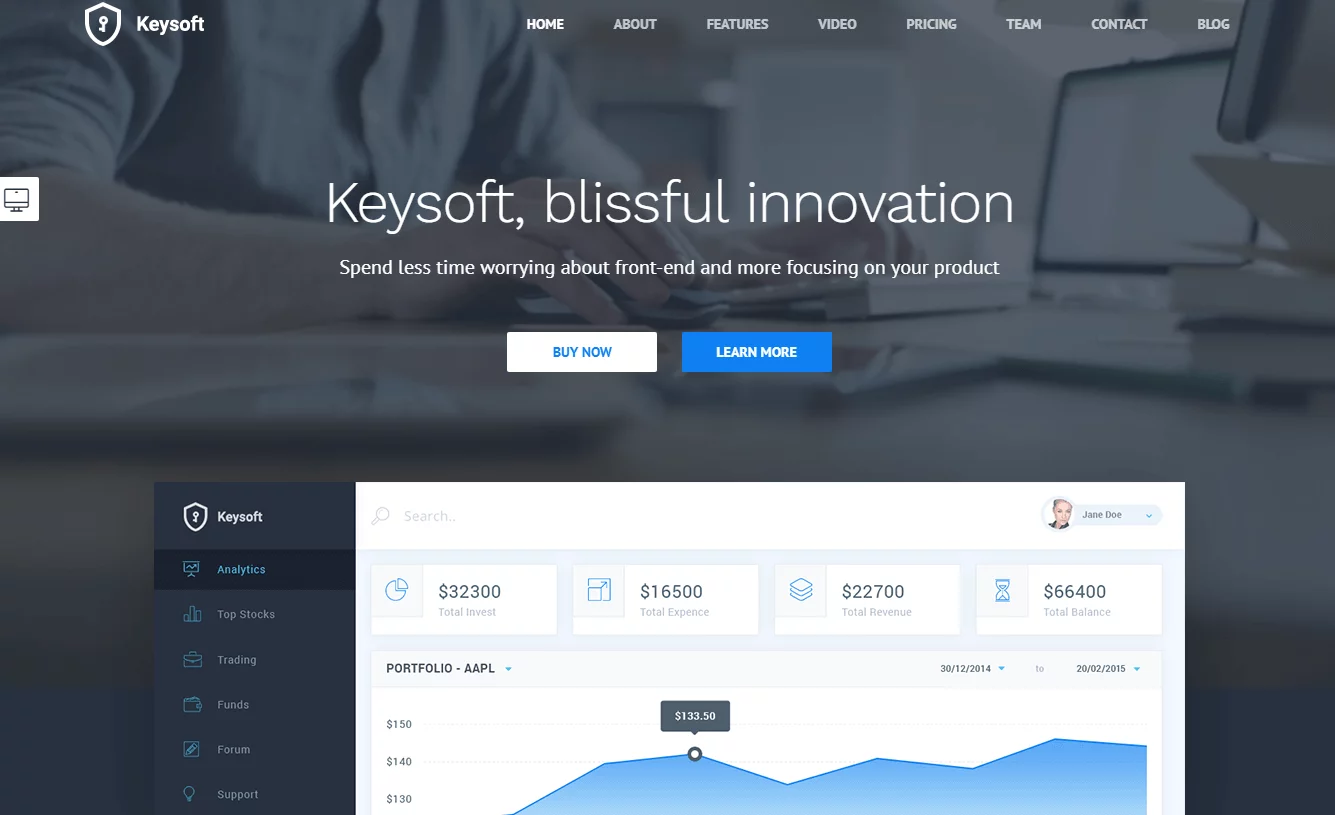 Keysoft - Best Premium WordPress Landing Page Themes