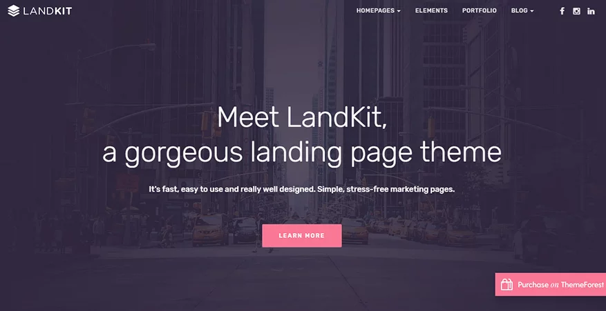 Landkit - Best Premium WordPress Landing Page Themes
