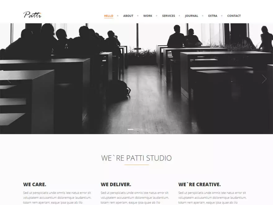 Patti - Premium One Page WordPress Themes and Templates