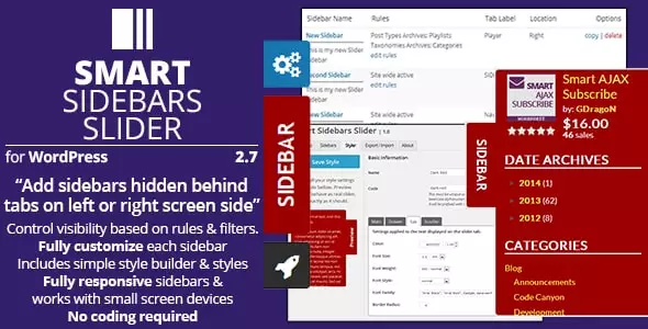 Best WordPress Floating Side Tab Plugins: Smart Sidebars Slider