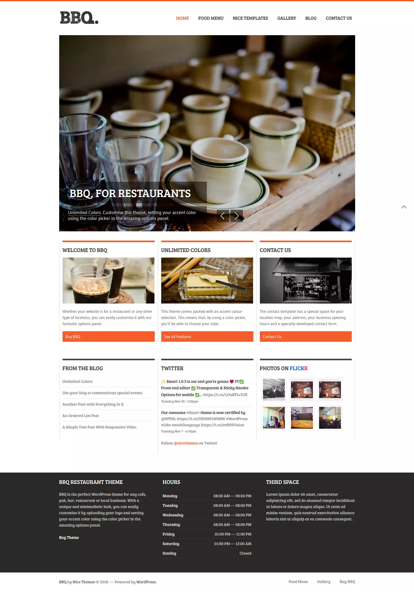 BBQ - Best Premium Restaurant Food WordPress Theme