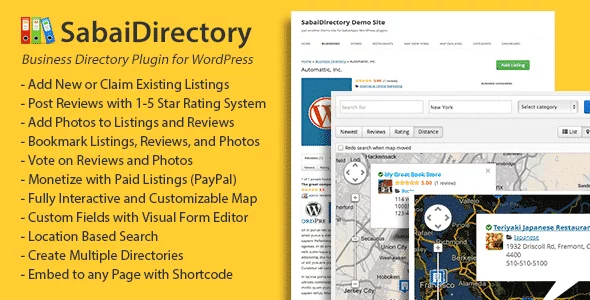Best WordPress Business Directory Plugin: Sabai Directory