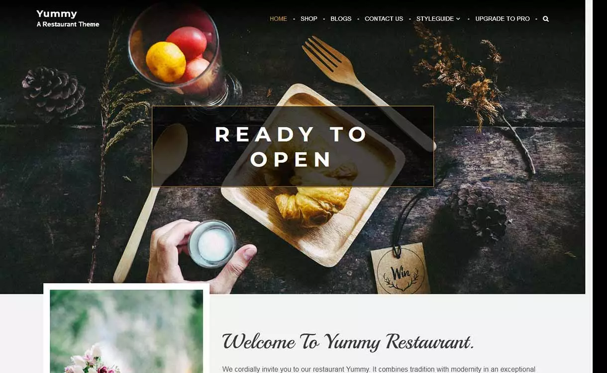 Best Free Restaurant/Food WordPress Theme