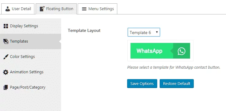 Ultimate Contact Button: Templates