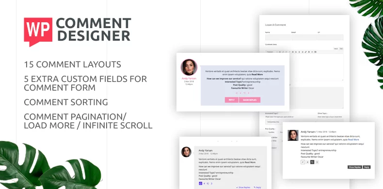 WordPress Plugin to Design and Customize Comments – WP Comment Designer