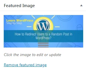 Add Featured Image in WordPress.