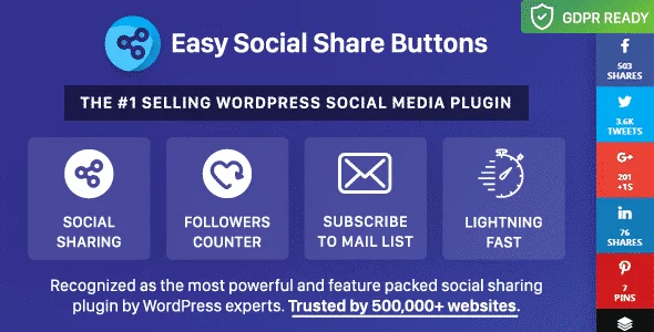 Best WordPress Social Media Share/Counter Plugin: Easy Social Share Buttons