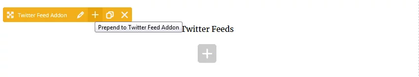 Twitter Feed Addon for Visual Composer: Prepend to Twitter Feed Addon