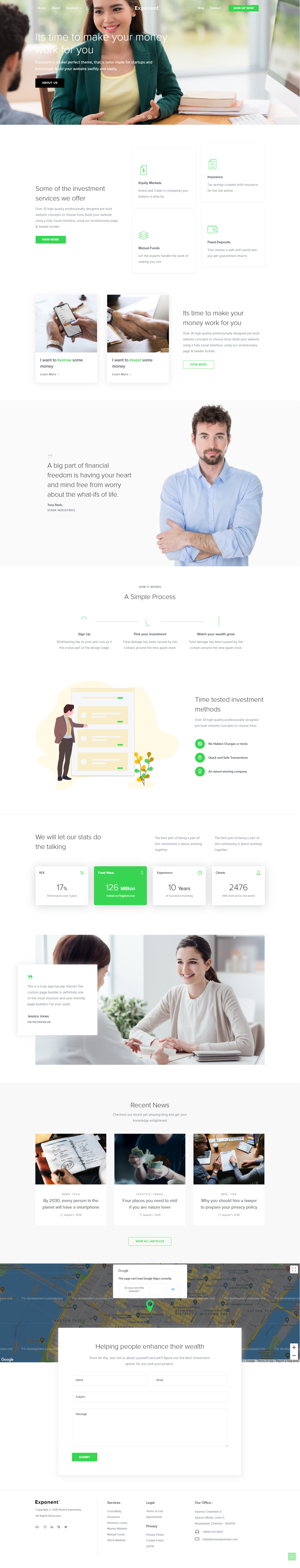 Exponent - Best Consulting WordPress Theme