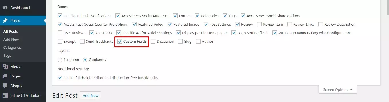 Fixing Custom Fields Not Showing in WordPress.