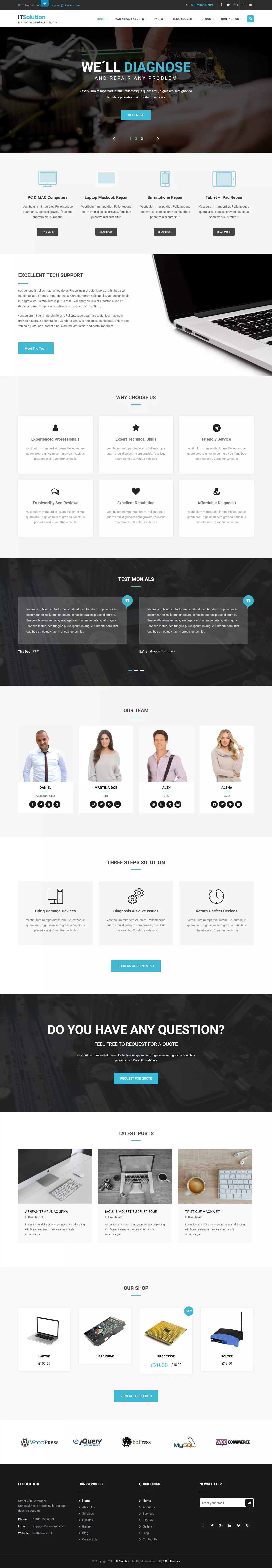 IT Solutions - Best Free Consulting WordPress Theme