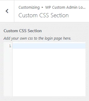 Custom CSS Section