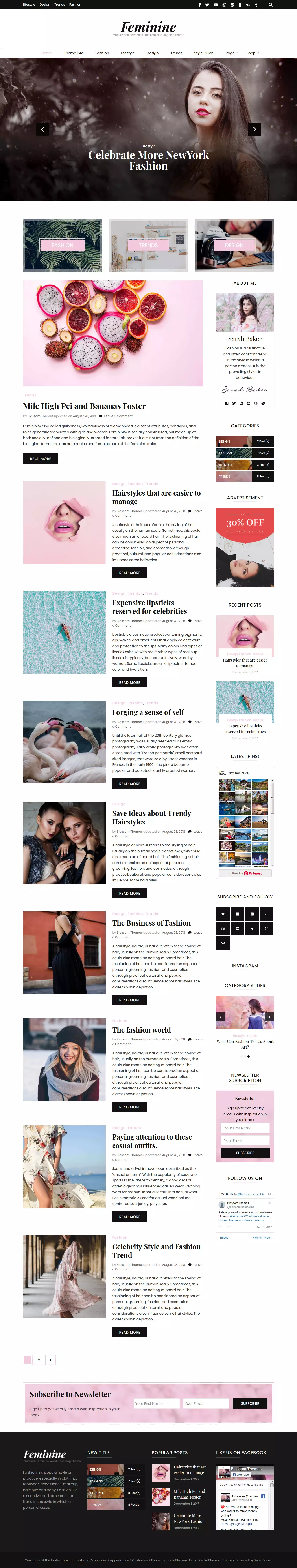 Blossom Feminine – Best Free Feminine WordPress Theme