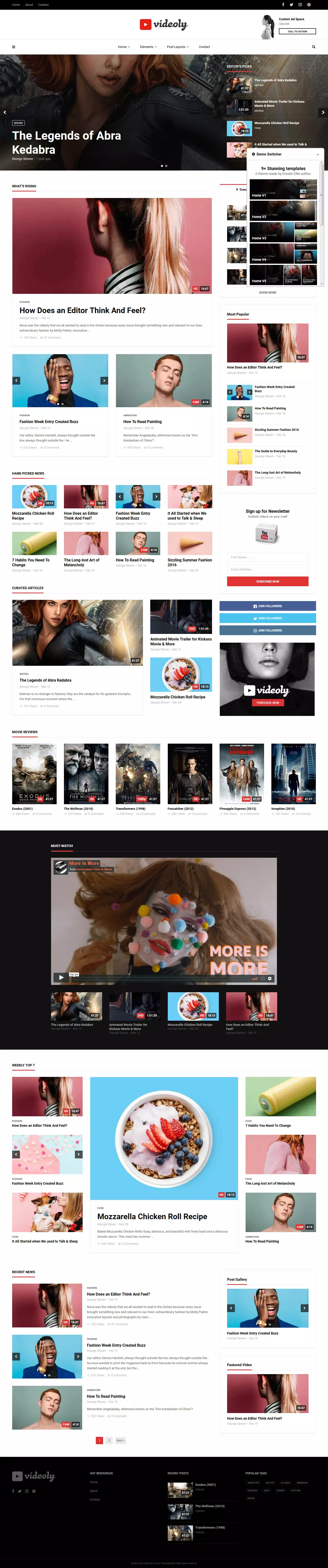 Videloy - Best Premium Video and Music WordPress Theme