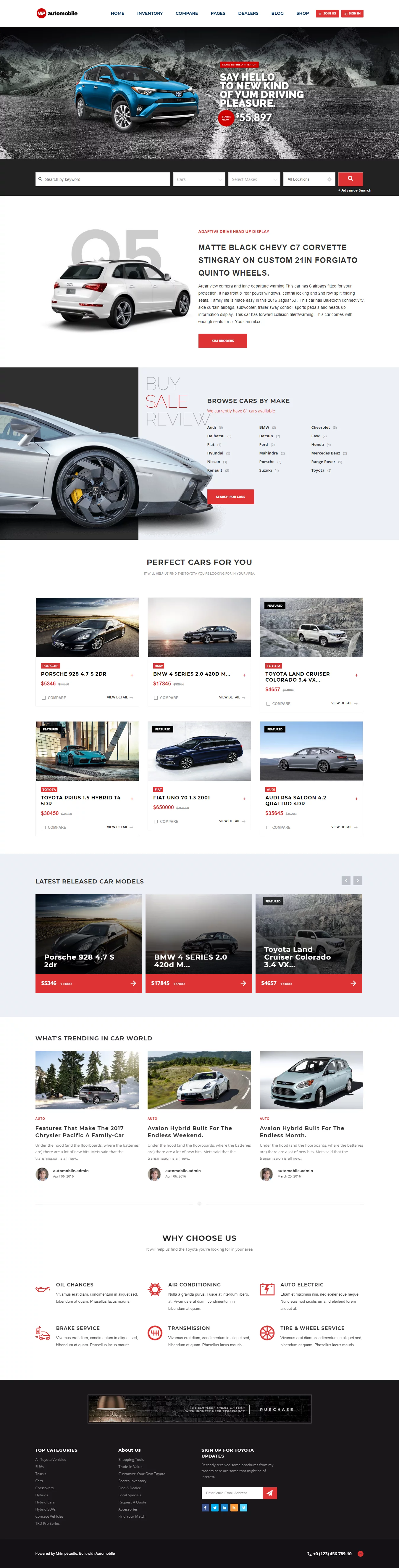 Automobile - Best Premium Automobile WordPress Theme