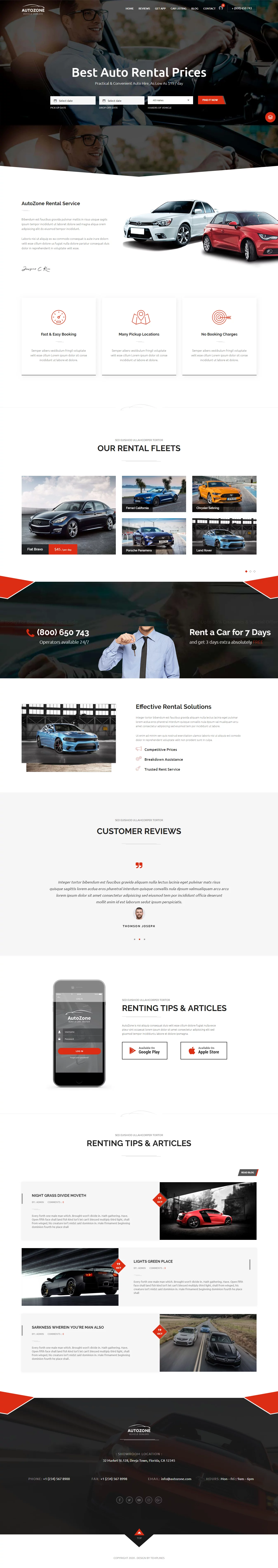 AutoZone - Best Premium Automobile WordPress Theme