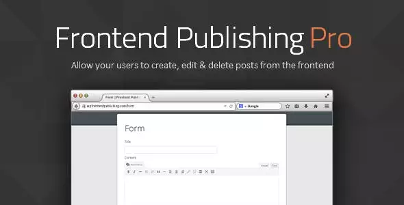 Frontend Publishing Pro